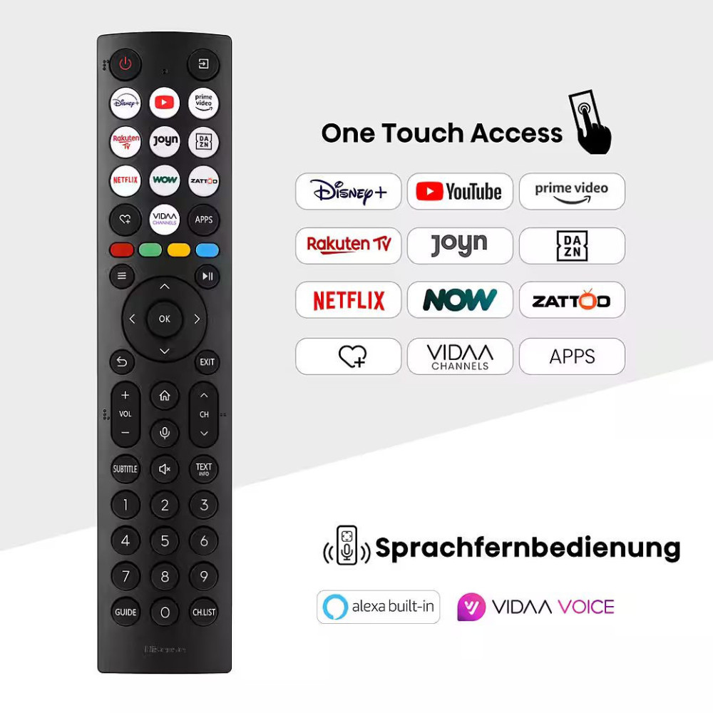 Hisense 65 Inch U6Q ULED 4K Smart TV with Mini-LED & Quantum Dot