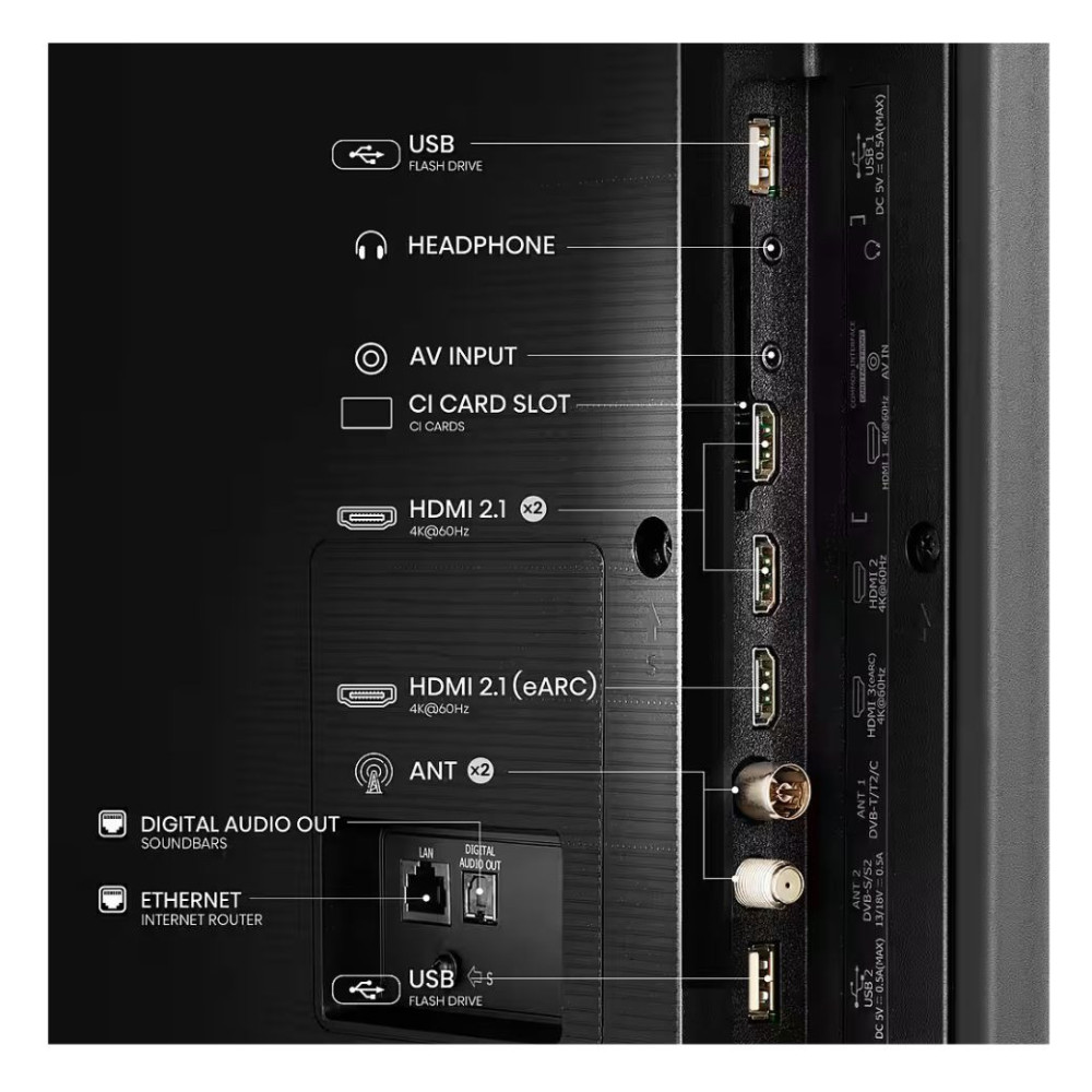 Hisense 65 Inch U6Q ULED 4K Smart TV with Mini-LED & Quantum Dot