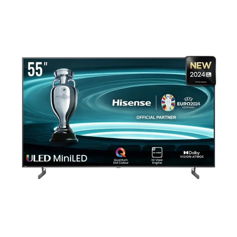 Hisense 55-Inch U6Q ULED 4K Smart Mini-LED TV – Stunning Clarity & Smart Entertainment