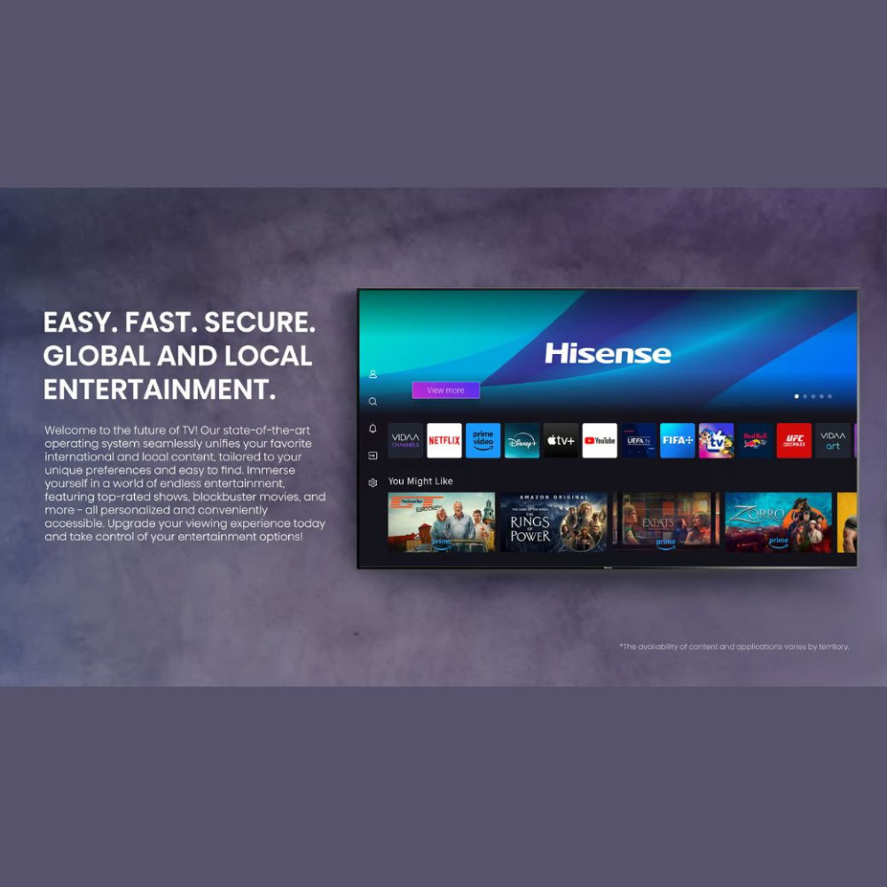 Hisense 55-Inch U6N ULED 4K Smart TV – Brilliant Color, Smarter Viewing