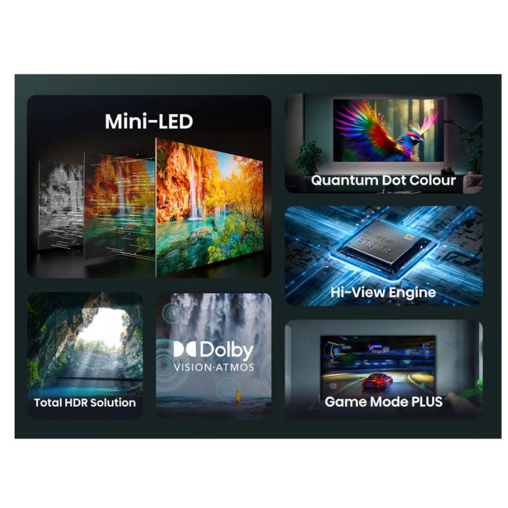 Hisense 55-Inch U6N ULED 4K Smart TV – Brilliant Color, Smarter Viewing