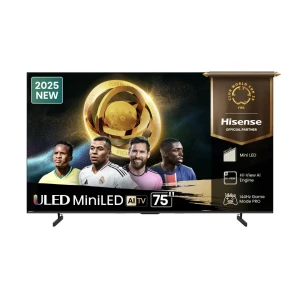 Hisense 75-Inch U7Q ULED 4K Smart Mini-LED Gaming TV – 144Hz VRR, QLED Brilliance