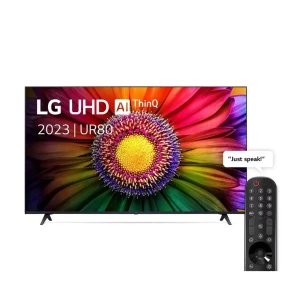 LG 75-Inch UR80 UHD 4K Smart TV – AI ThinQ, Magic Remote, webOS