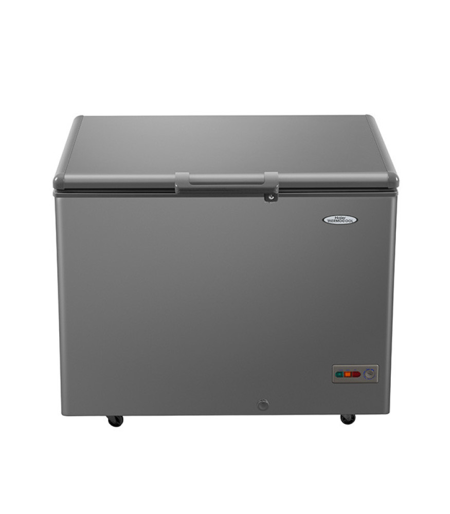 Haier 379L Inverter Chest Freezer HTF-379IS - LED Light, Door Lock, 100 Hours Backup - Silver
