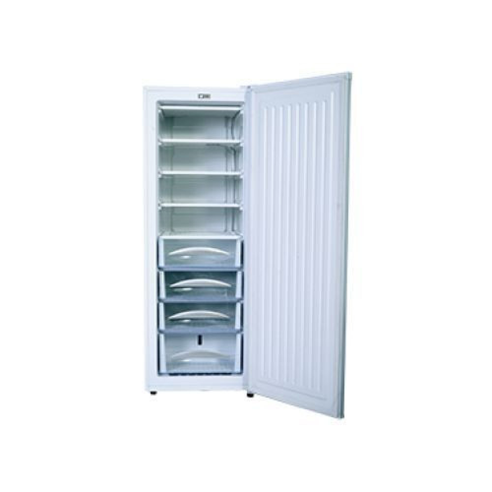 Haier Thermocool 180L Upright Freezer HF-180BS - Ice Maker, 4 Days Power Backup, Door Lock - Silver