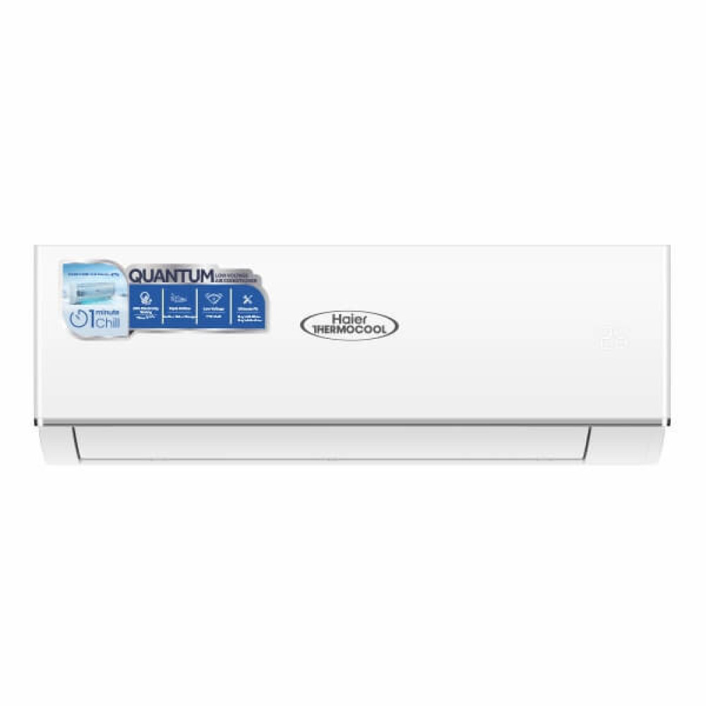 Haier Thermocool 1HP Quantum Low Voltage AC 09CFQE - 1 Min Cooling, 20% Energy Saving - White