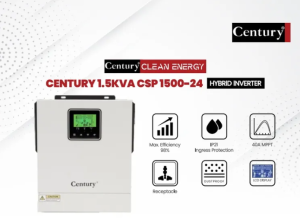 Century 1.5KVA Hybrid Solar Inverter – CSP1500-24, Pure Sine Wave, 24V with MPPT Charger