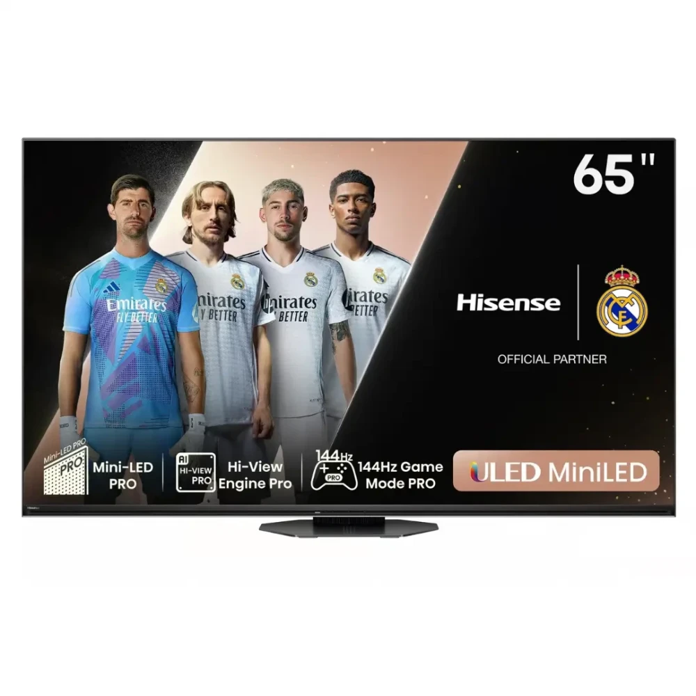 Hisense TV ULED 65 Inch U8N 4K Smart TV with Quantum Dot, Dolby Vision, Dolby Atmos, VIDAA OS