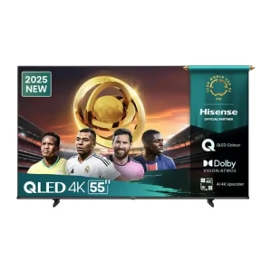 Hisense TV QLED 55 Inch Q6Q 4K Smart TV– Vivid Colors & Immersive Entertainment