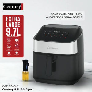 Century 9.7L Digital Air Fryer with Grill Rack – CAF-8340E (1800W)