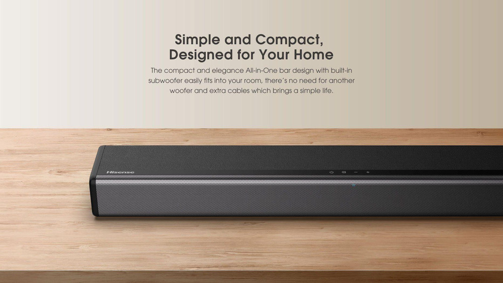 Hisense HS214 2.1ch 80W Soundbar