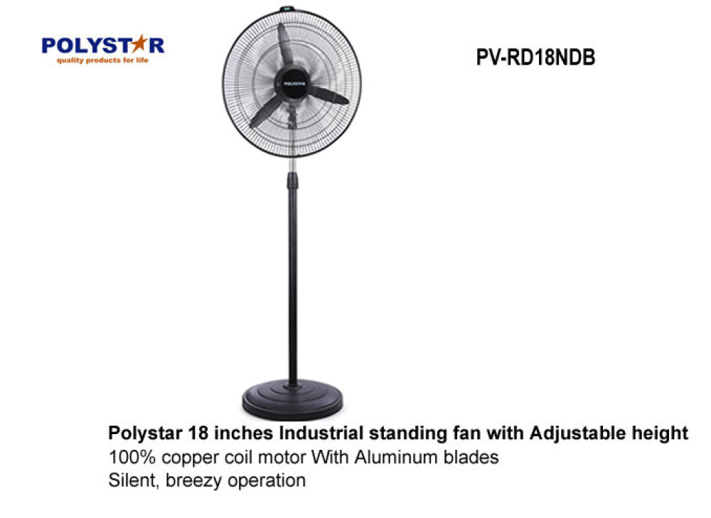 POLYSTAR 18″ Industrial Fan with Adjustable Height