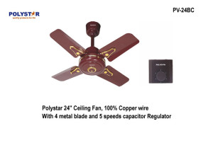 POLYSTAR 24”  SHORT BLADE CEILING FAN