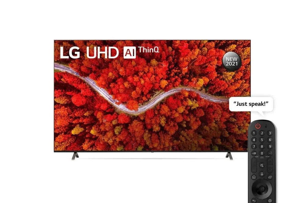 LG 82 Inch UP80 UHD 4K Smart TV – AI ThinQ & Cinema-Style Entertainment