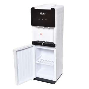 Nexus NX-101-BK Hot & Cold Water Dispenser with Bottom Fridge – Child Lock, ABS Body (Black)
