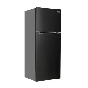 Nexus NX-450NFBI 375-Litre Double Door Refrigerator – Super Freeze, Door Alarm, Toughened Glass Shelves (Black Finish)