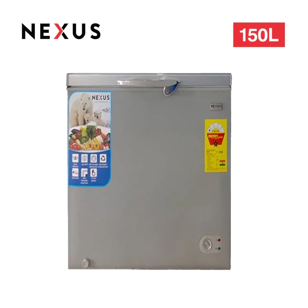 Nexus 150L Inverter Chest Freezer NX-160HEI – Dark Grey (Fast Freeze + A+ Energy Saving)