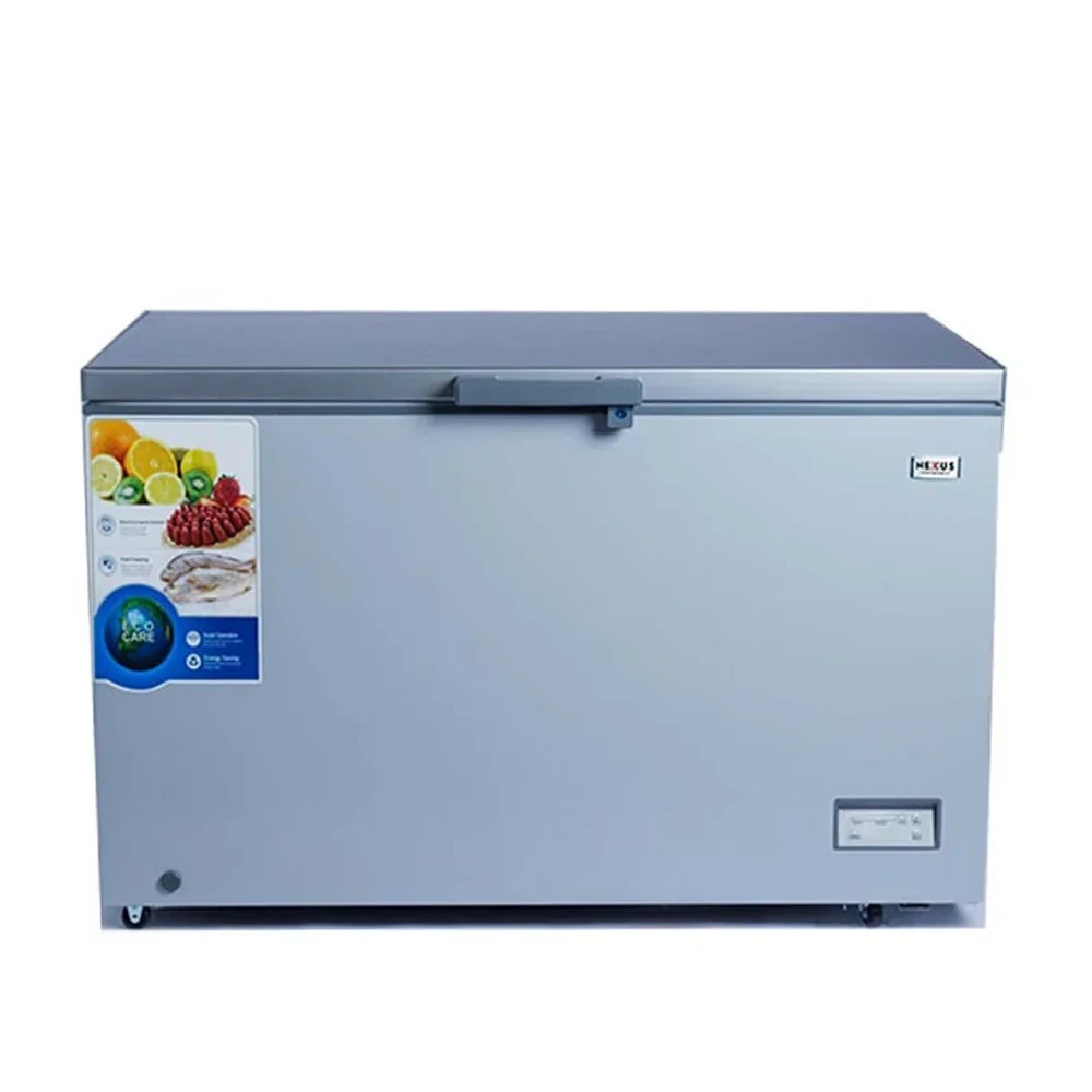 Nexus 400L Chest Freezer – NX-490H Silver (A+ Energy, Low Voltage Protection)