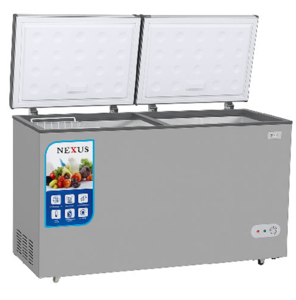 NEXUS NX-770C 690L Double Door Chest Freezer – Fast Freezing & Low Voltage Protection