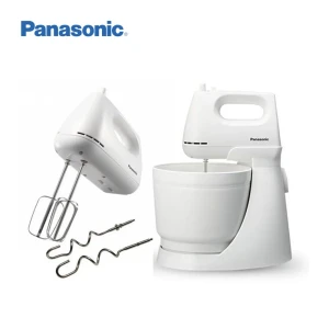 PANASONIC MK-GB3WTZ Stand Mixer – 2 Attachments, 5-Speed Selection, White