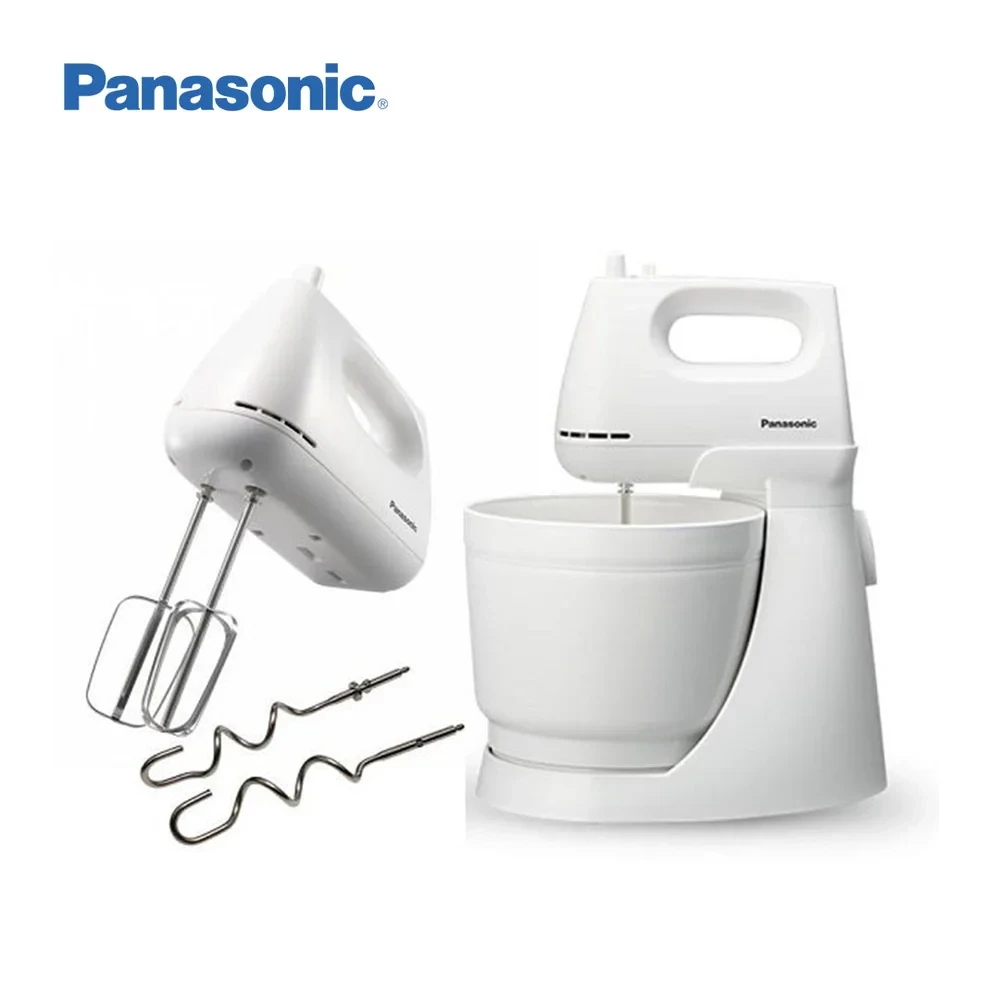 PANASONIC MK-GB3WTZ Stand Mixer – 2 Attachments, 5-Speed Selection, White