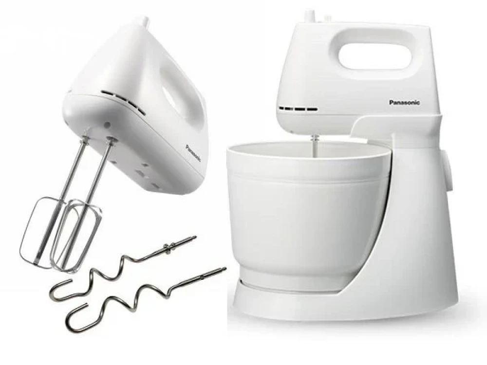 PANASONIC MK-GB3WTZ Stand Mixer – 2 Attachments, 5-Speed Selection, White