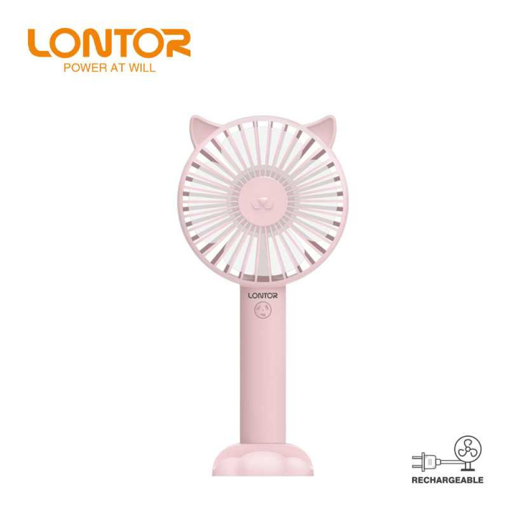 LONTOR 4INCH HANDY RECHARGEABLE FAN CTL-MF014-4