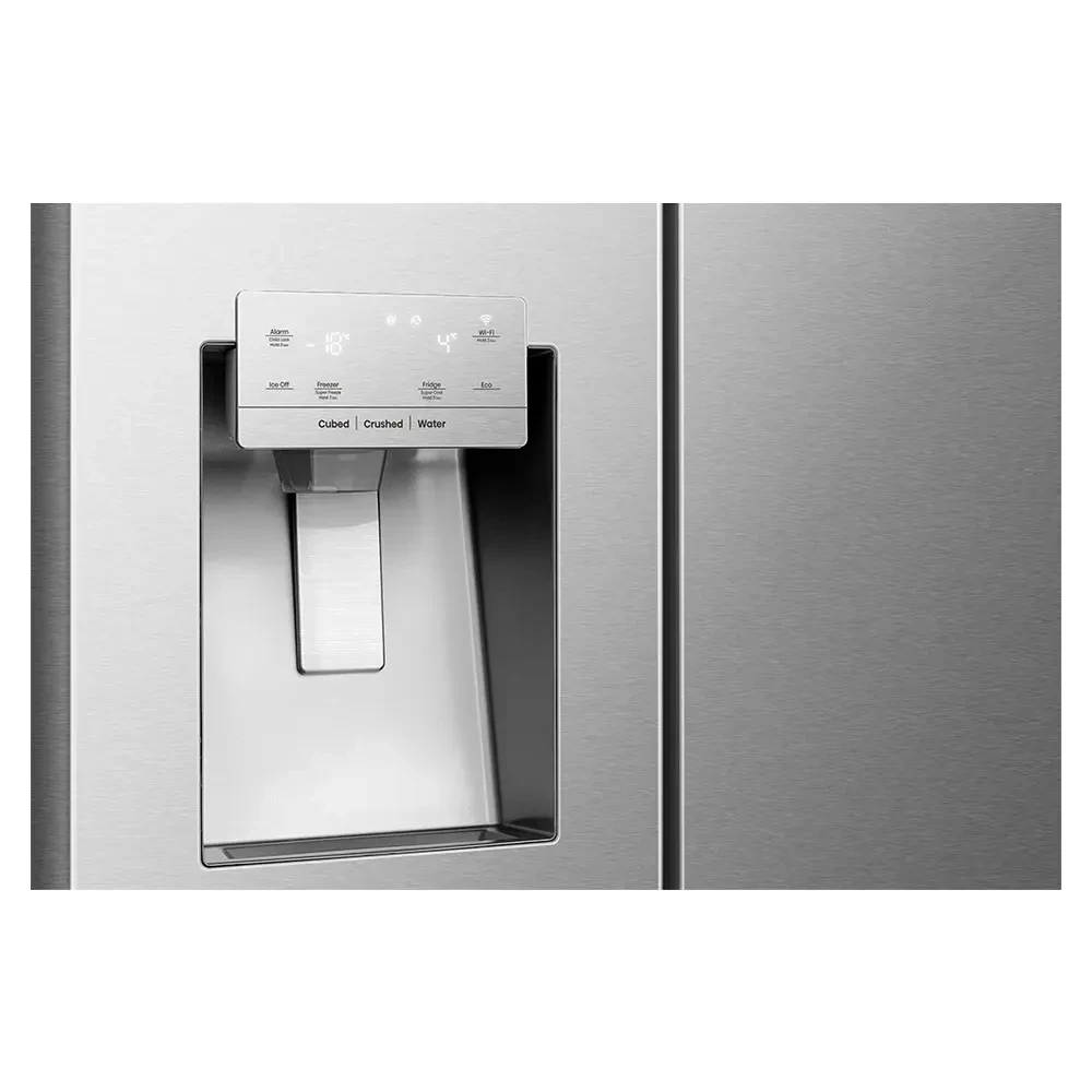 Hisense 628L Side by Side Refrigerator (82WS-RC) – Large Capacity with Ice & Water Dispenser