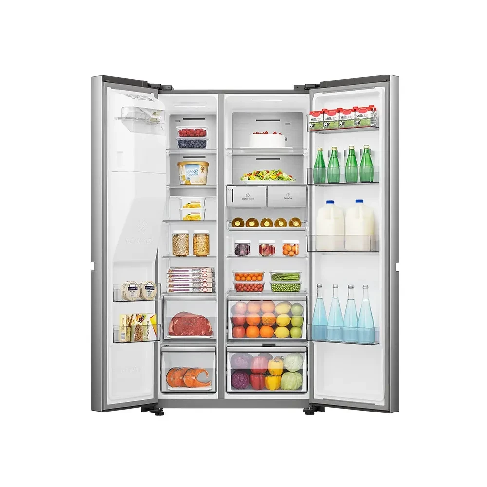 Hisense 628L Side by Side Refrigerator (82WS-RC) – Large Capacity with Ice & Water Dispenser