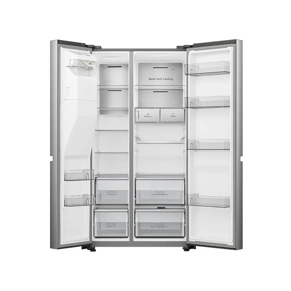 Hisense 628L Side by Side Refrigerator (82WS-RC) – Large Capacity with Ice & Water Dispenser