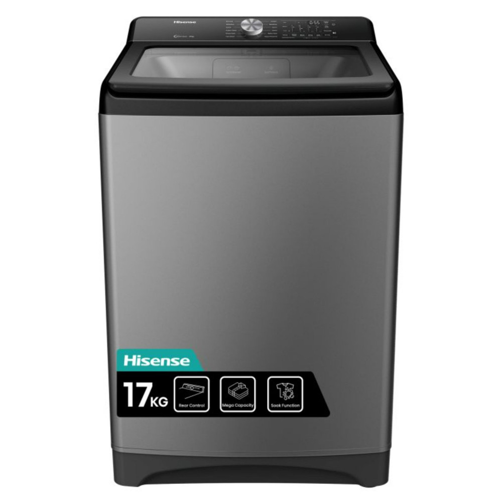 Hisense Top Load 17KG Washing Machine (WT3T1723UB) – Large Capacity, Powerful Wash
