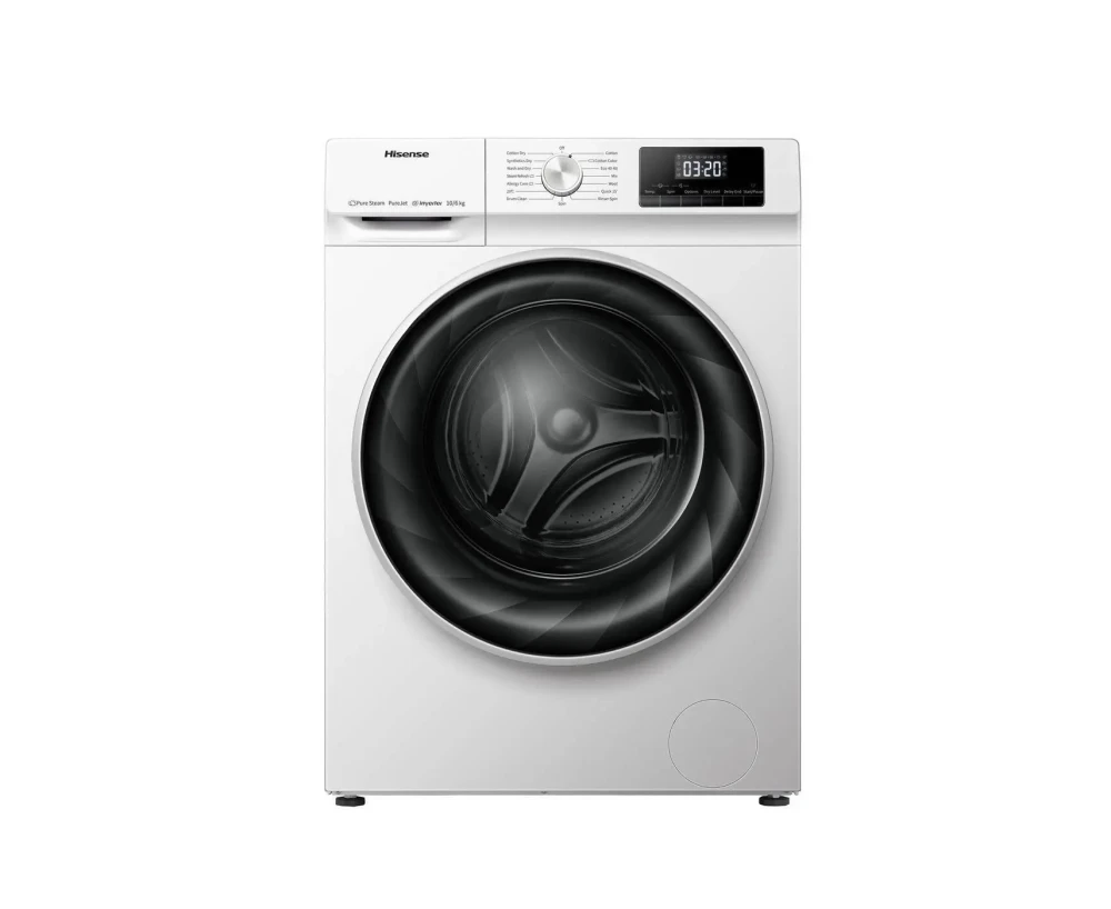 Hisense Front Load Wash & Dry 10/6KG Washing Machine (WDQY1014T) – Compact & Efficient Laundry Solution