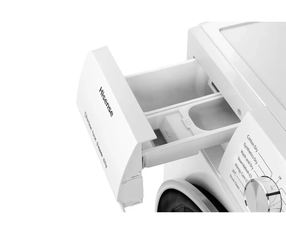 Hisense Front Load Wash & Dry 10/6KG Washing Machine (WDQY1014T) – Compact & Efficient Laundry Solution