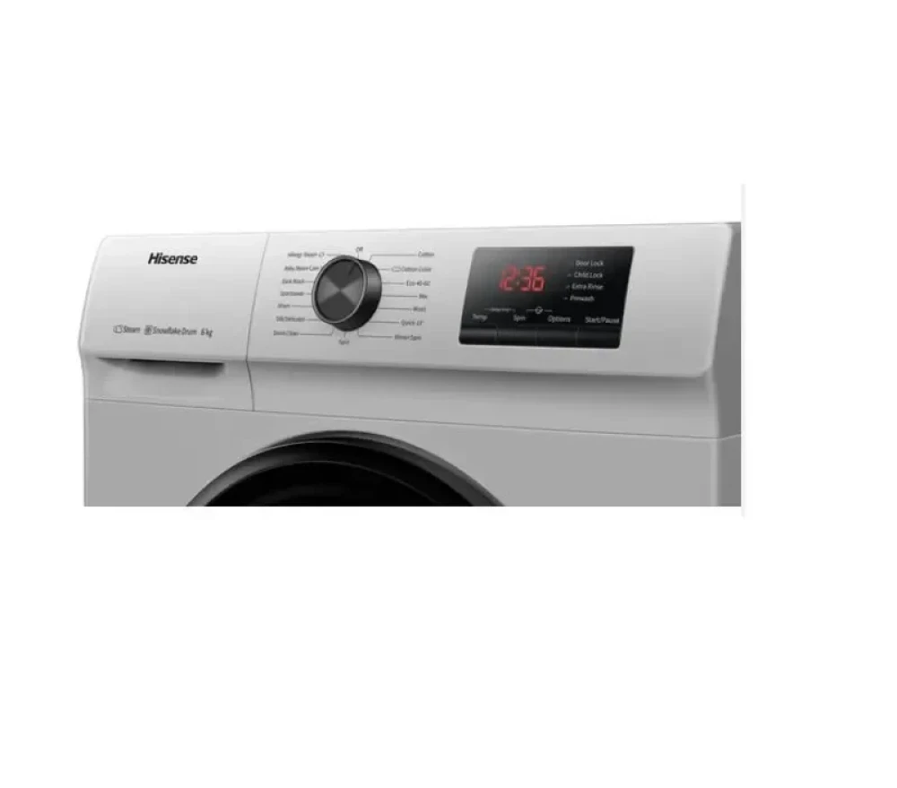 Hisense Front Load 6KG Washing Machine (WFVB6010MS) – Compact & Efficient Laundry