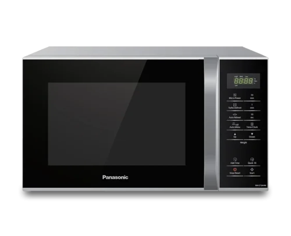 Panasonic 25L Solo Microwave Oven NN-ST34HM – 800W, Touch Control, Auto Cook, Black Silver