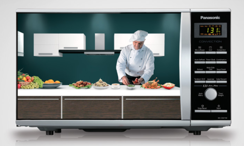 Panasonic 27L Inverter Grill Microwave Oven NN-CD671MKTQ – 1400W Grill, 900W Microwave, 131 Auto Menus