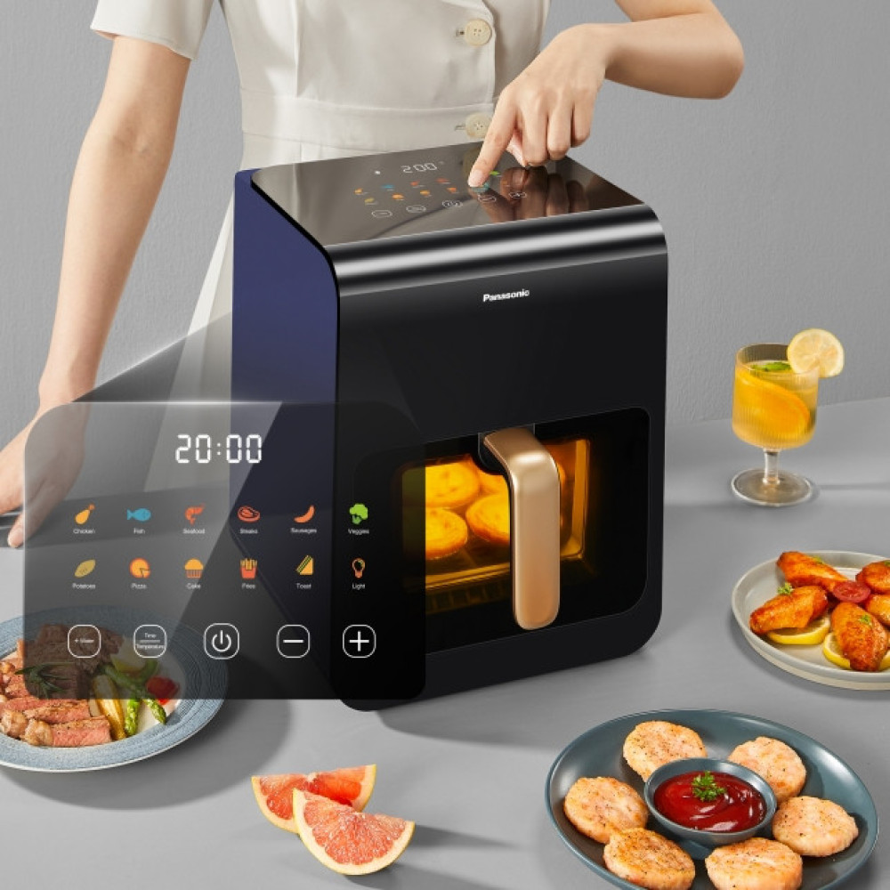 Panasonic 6L Air Fryer NF-CC600AUA – 1450W Smart Air Fryer with LED Touch Screen & 11 Preset Menus