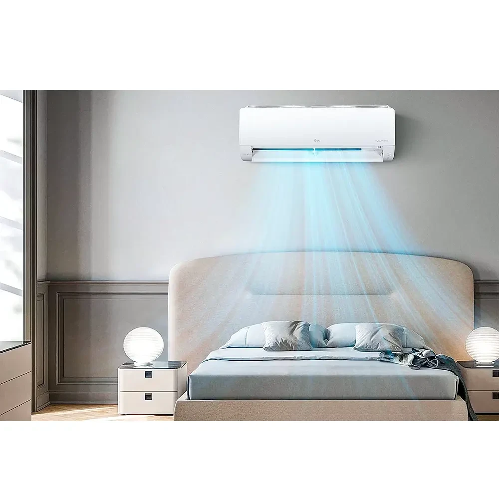 LG Split AC 1HP Dual Inverter S4-Q09AA3QA - 40% Fast Cooling 70% Energy Saving GenCool