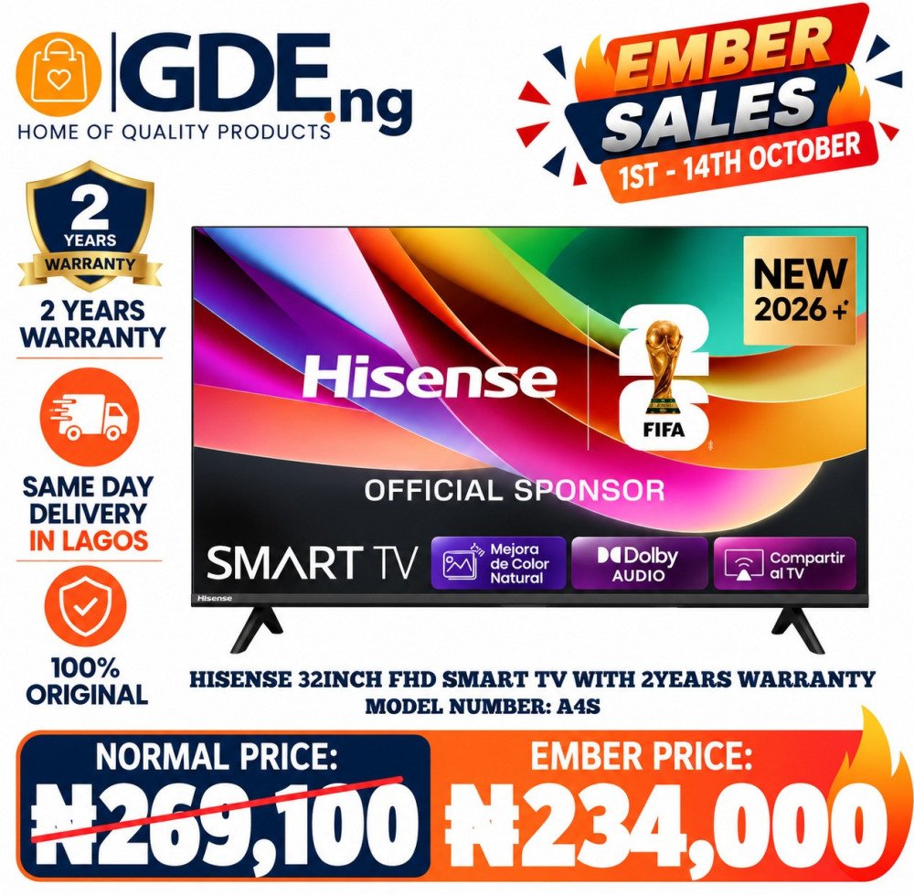 Hisense TV FHD 32 Inch A4S Smart TV