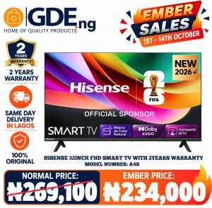 Hisense TV FHD 32 Inch A4S Smart TV