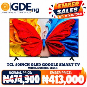 TCL 50 Inch QLED Google TV 50S5K Slim Smart TV