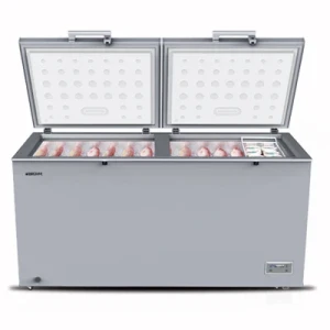 Bruhm 490L Double Door Chest Freezer BCD-500M – Large Capacity Deep Freezer, Silver