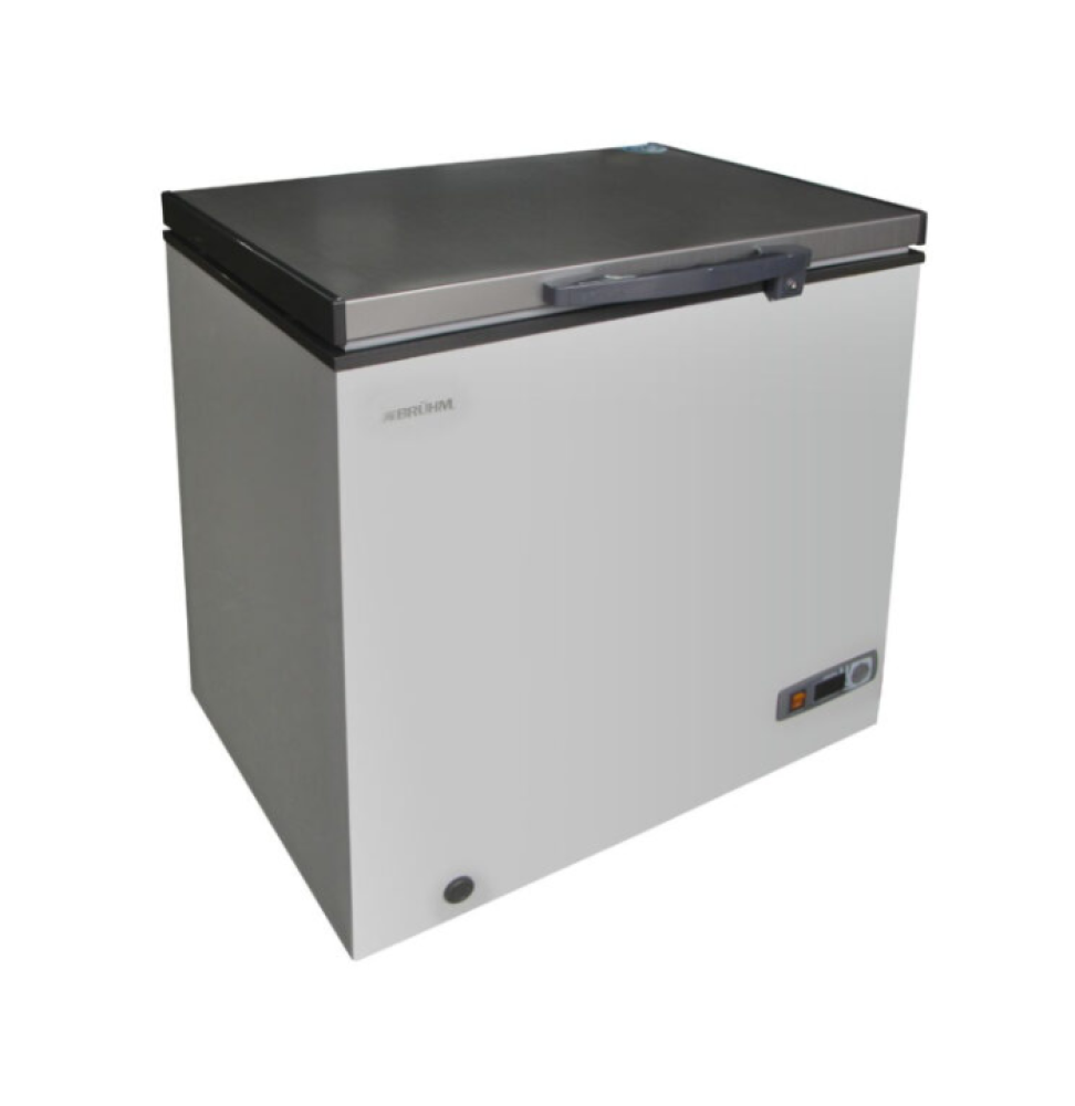 Bruhm 152L Chest Freezer BCS-160MR – Compact Deep Freezer with Lock & Power Indicator, Silver