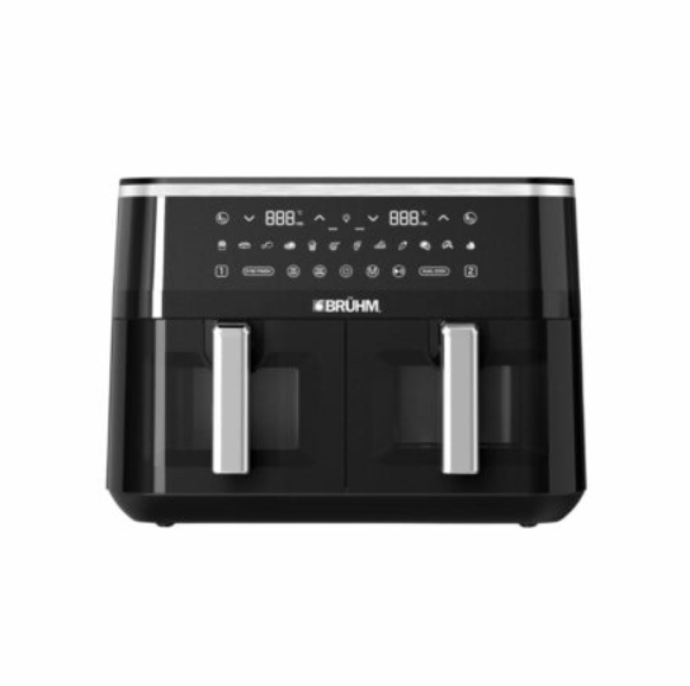 Bruhm 9L Air Fryer BFE-903200B – Dual 1600W, Touch Control & 11 Preset Recipes