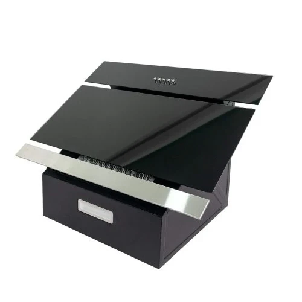Royal 90cm Angled Kitchen Hood RBCH60MJ76 Black Glass