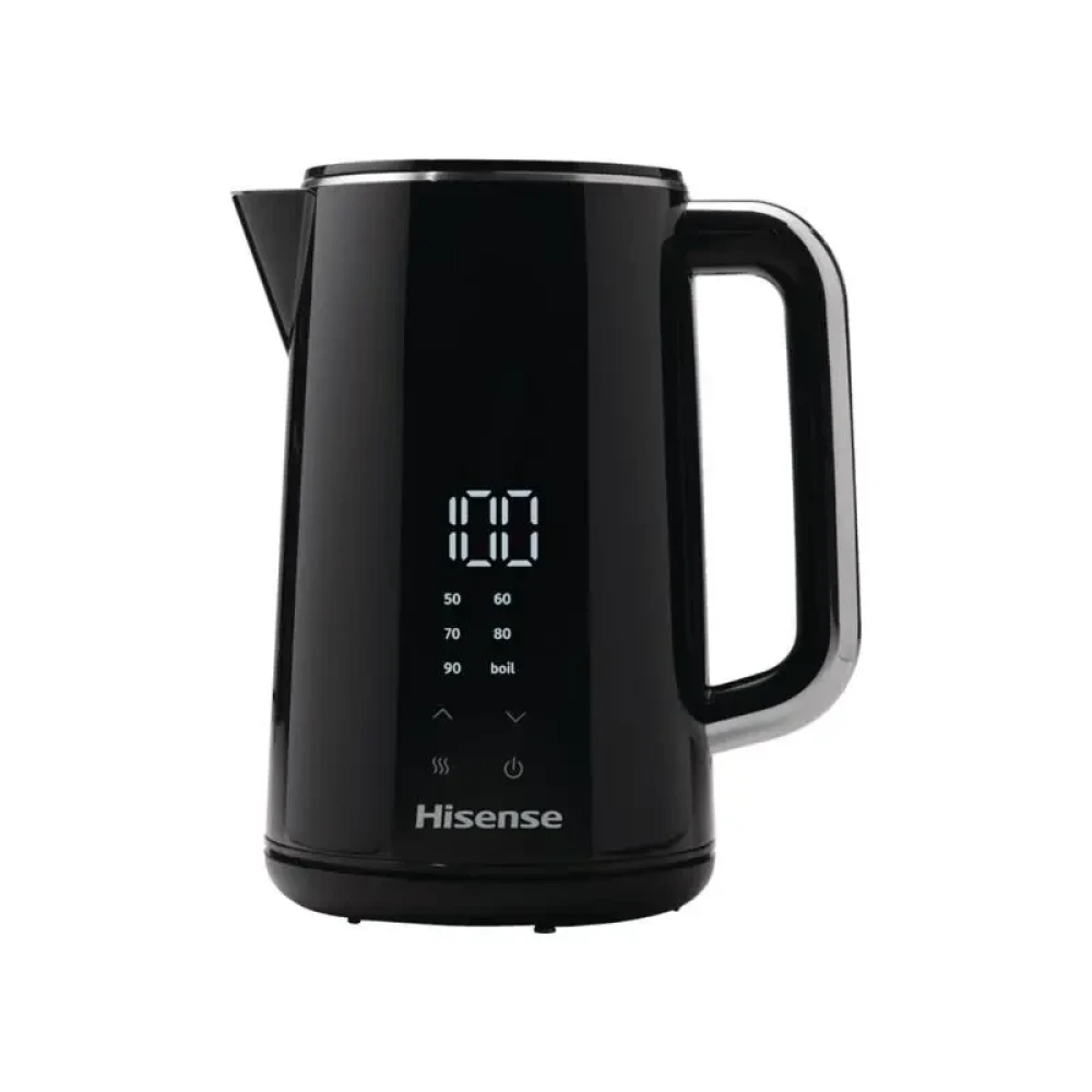 Hisense Digital Kettle 1.7L (HK17DWD) – 2200W, Black, Fast Boil & Smart Control