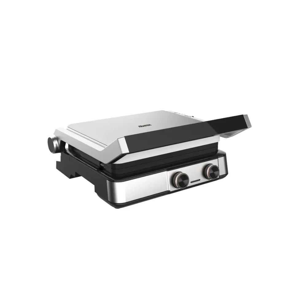 Hisense H181CG01 Contact Grill 2000W Silver - Electric Panini Press & Sandwich Maker