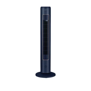 Maxi 10-21CR Tower Fan 43" Blue - Sleek Oscillating Bladeless Column Fan