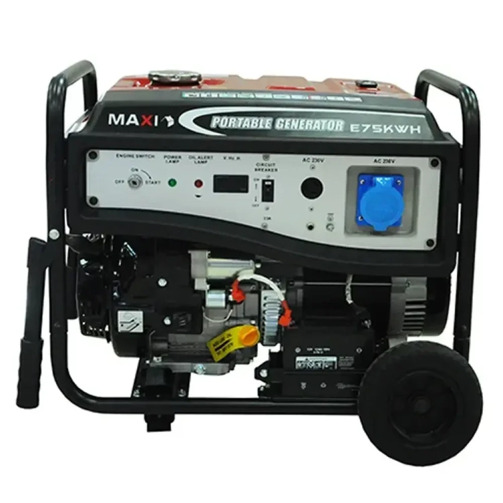 Maxi 9.3kVA Generator E75KWH - Key Start with Wheels