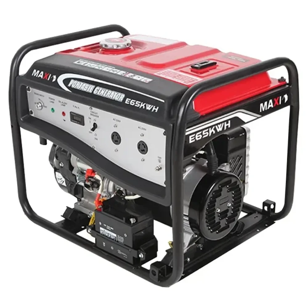 Maxi 8.1kVA Generator E65KWH - Key Start with Wheels